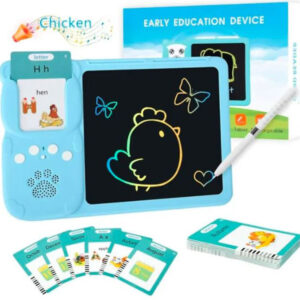 Talking Flash Cards Learning Toys with LCD Drawing Tablet