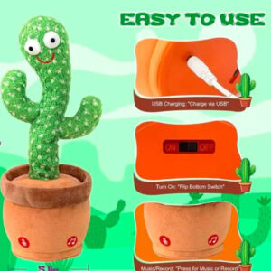 Cute Dancing Cactus Plush Toy
